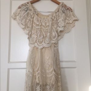 Jen’s Pirate Booty Lace Off the Shoulder Dress